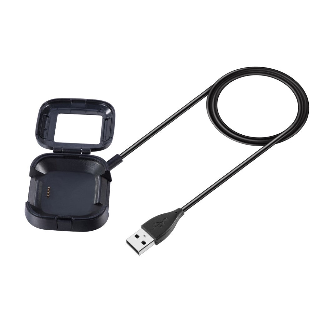 Fitbit Versa Kabel Til Opladnings Dock - Sort#serie_056