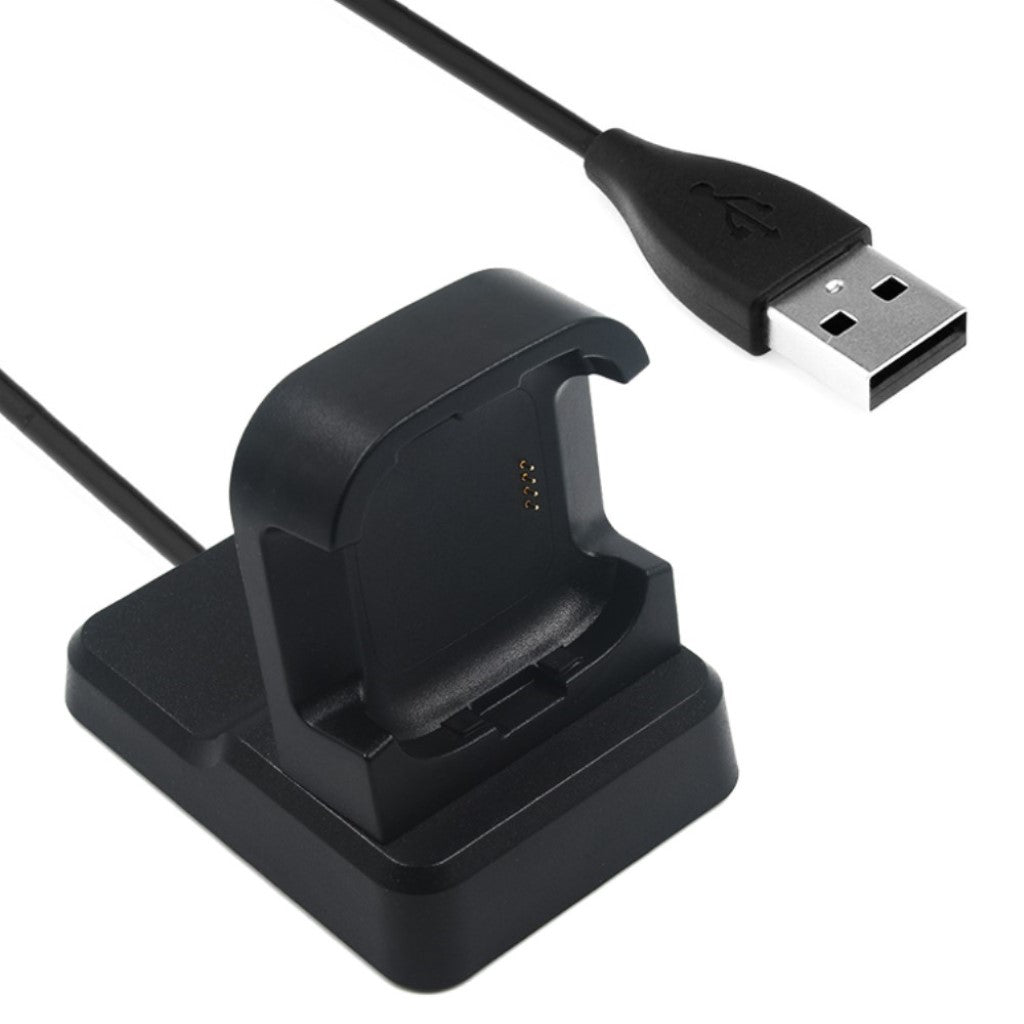 Plastik Fitbit Versa USB Ladestation - Sort#serie_078