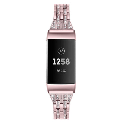 Vildt smuk Fitbit Charge 3 Plastik og Silikone Rem - Pink#serie_3