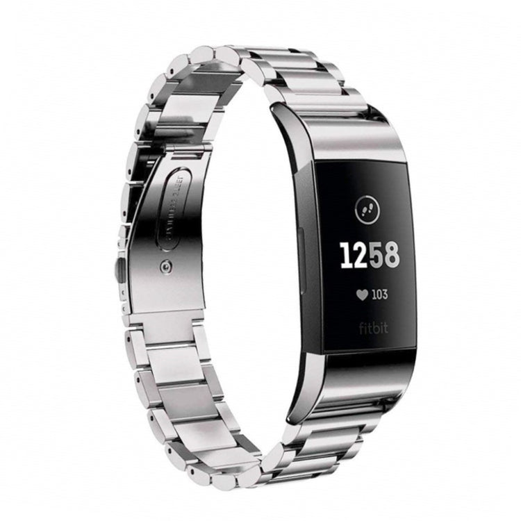 Fed Fitbit Charge 3 Metal Rem - Sølv#serie_4