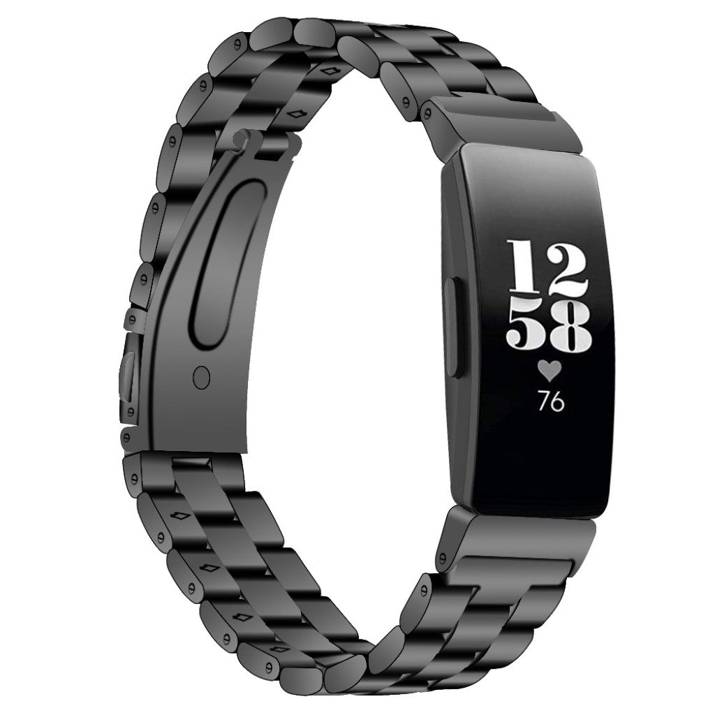 Godt Fitbit Inspire Metal Rem - Sort#serie_1