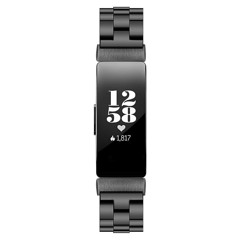 Godt Fitbit Inspire Metal Rem - Sort#serie_1