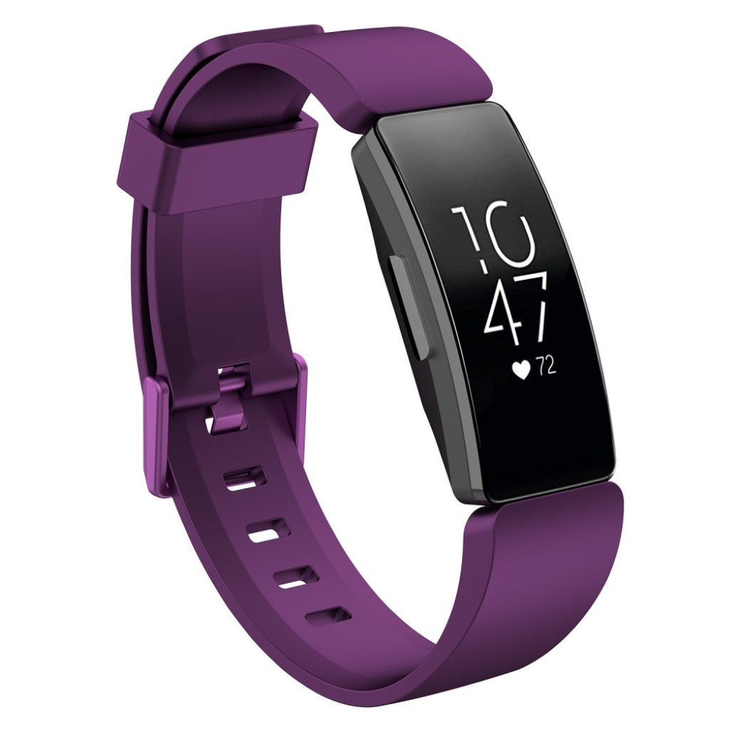 Rigtigt godt Fitbit Inspire Silikone Rem - Lilla#serie_12