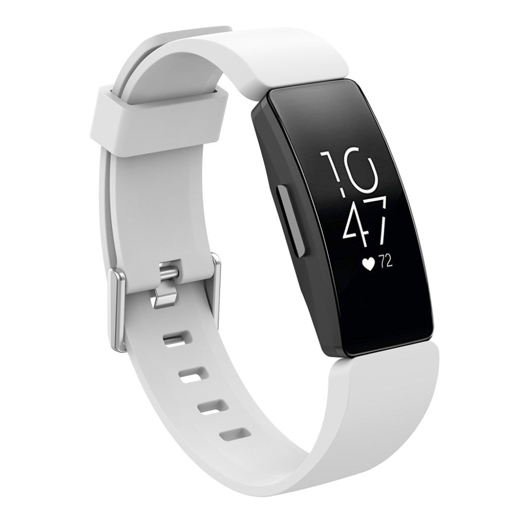 Rigtigt godt Fitbit Inspire Silikone Rem - Hvid#serie_2