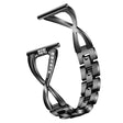 Comfortabel Fitbit Versa Lite Metaal en Strass Bandje