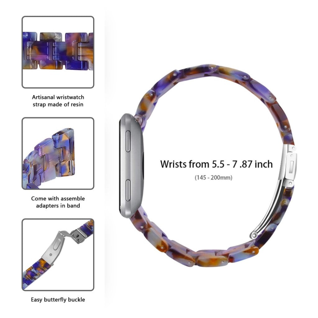 Vildt elegant Fitbit Versa 2 / Fitbit Versa Lite  Rem - Flerfarvet#serie_10