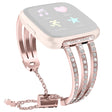 Fitbit Versa 2 / Fitbit Versa Lite Metaal en Strass Bandje