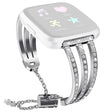 Fitbit Versa 2 / Fitbit Versa Lite Metaal en Strass Bandje
