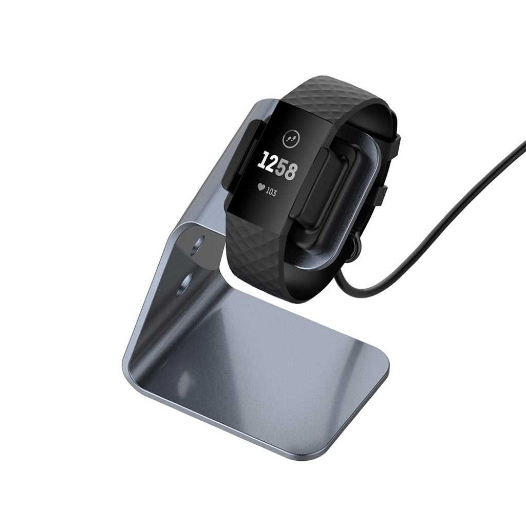 Metal Fitbit Versa 3 / Fitbit Sense Ladestation - Sølv#serie_1