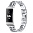 Fitbit Charge 4 / Fitbit Charge 3 Metaal en Strass Bandje
