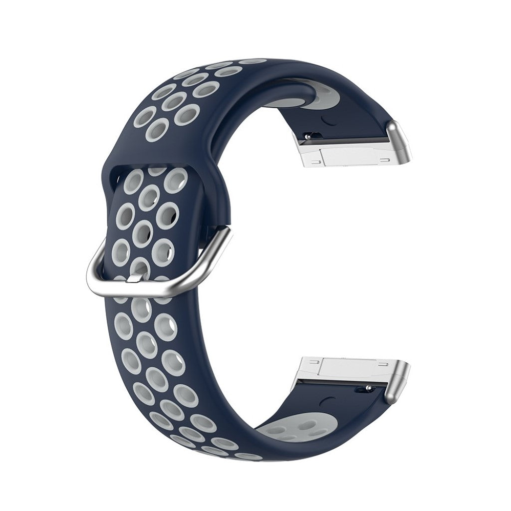 Mega fint Fitbit Versa 3 / Fitbit Sense Silikone Rem - Blå#serie_14