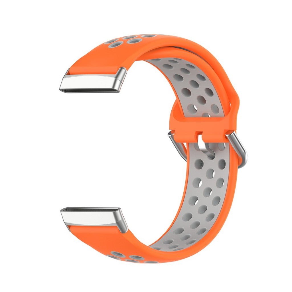 Mega fint Fitbit Versa 3 / Fitbit Sense Silikone Rem - Orange#serie_3
