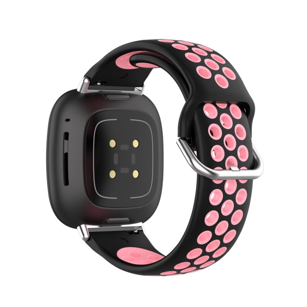 Super fint Fitbit Versa 3 / Fitbit Sense Silikone Rem - Pink#serie_5