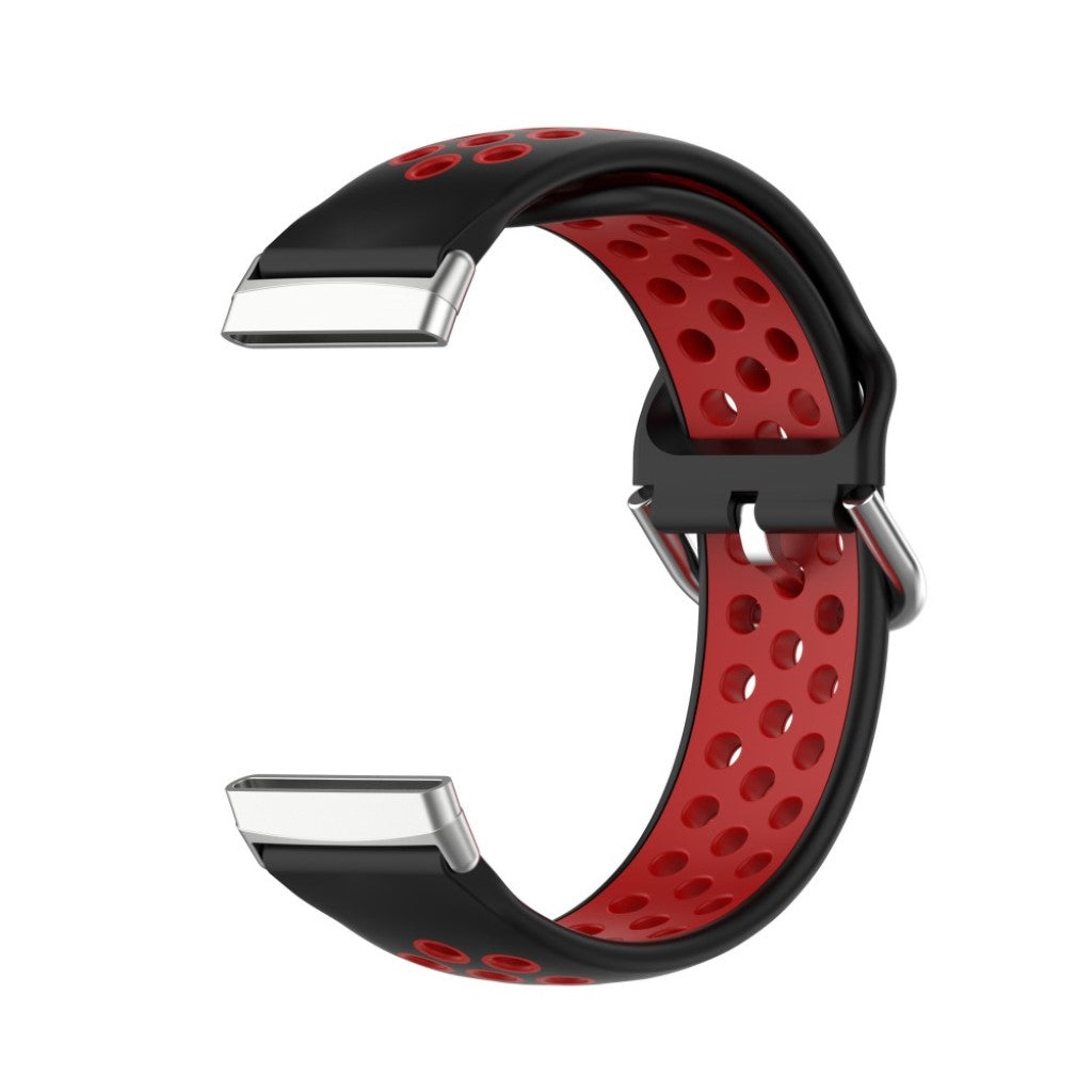Mega fint Fitbit Versa 3 / Fitbit Sense Silikone Rem - Rød#serie_6