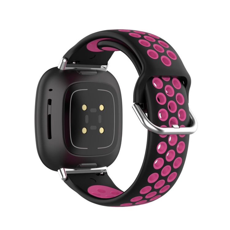 Mega fint Fitbit Versa 3 / Fitbit Sense Silikone Rem - Pink#serie_7