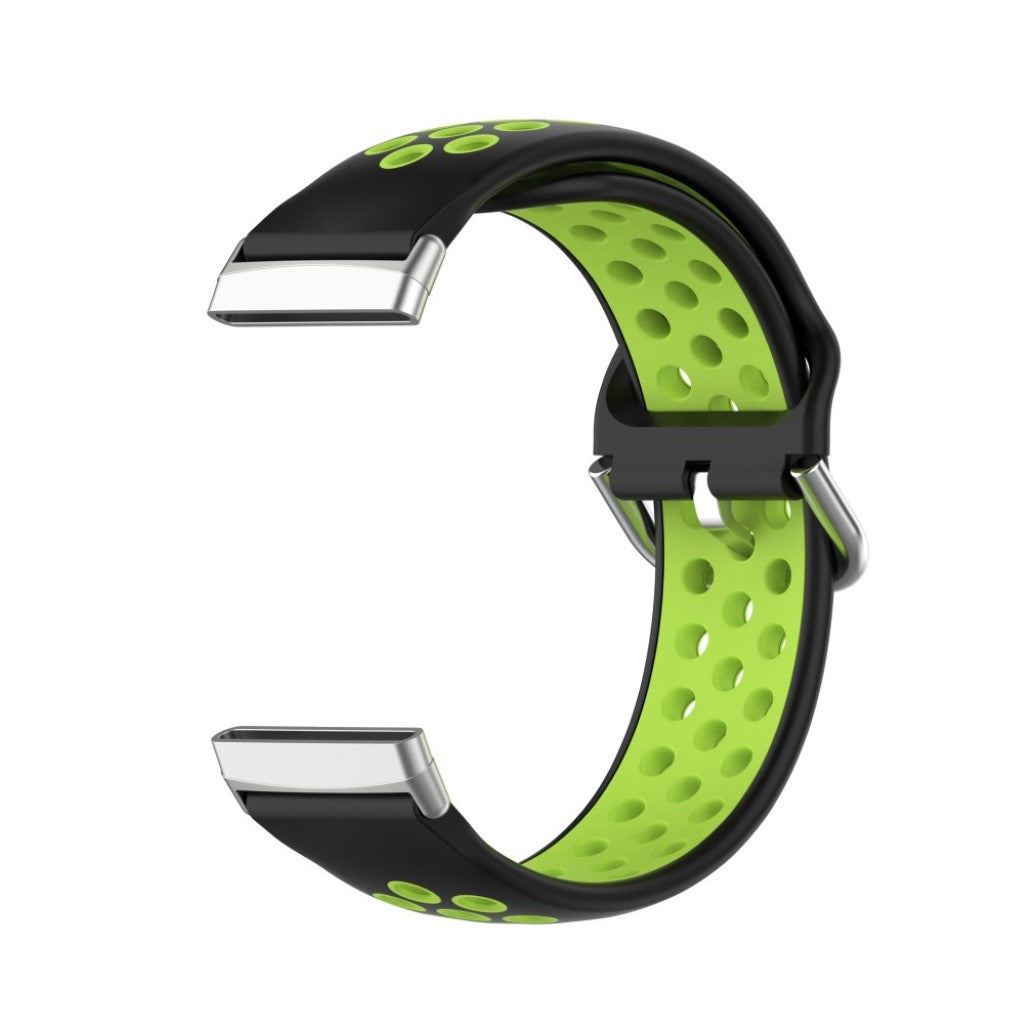 Super fint Fitbit Versa 3 / Fitbit Sense Silikone Rem - Grøn#serie_8