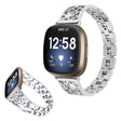 Mooi Fitbit Versa 3 / Fitbit Sense Metaal en Strass Bandje