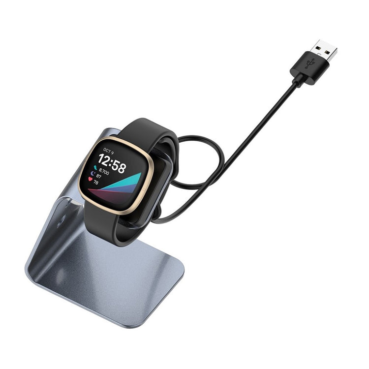 Metal Fitbit Versa 3 / Fitbit Sense Ladestation - Sølv#serie_1