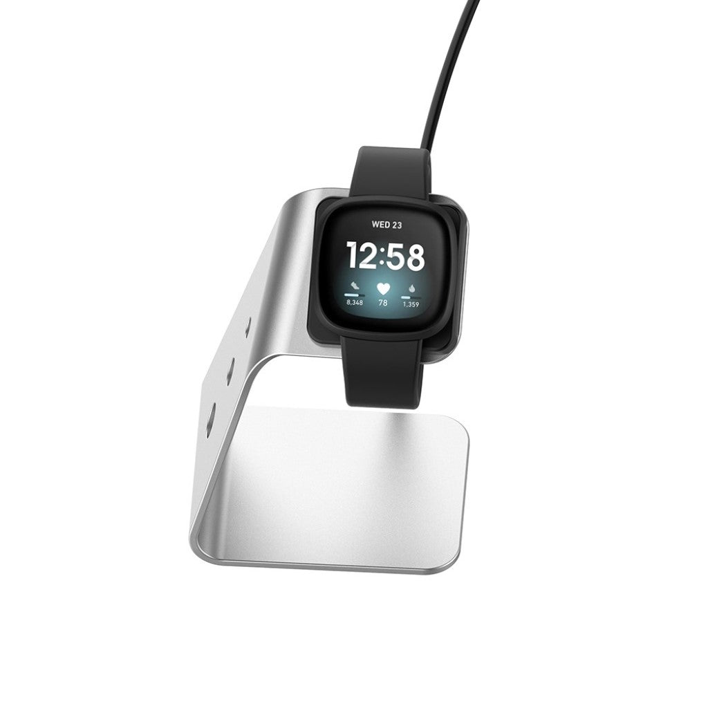 Metal Fitbit Versa 3 / Fitbit Sense Ladestation - Sølv#serie_2