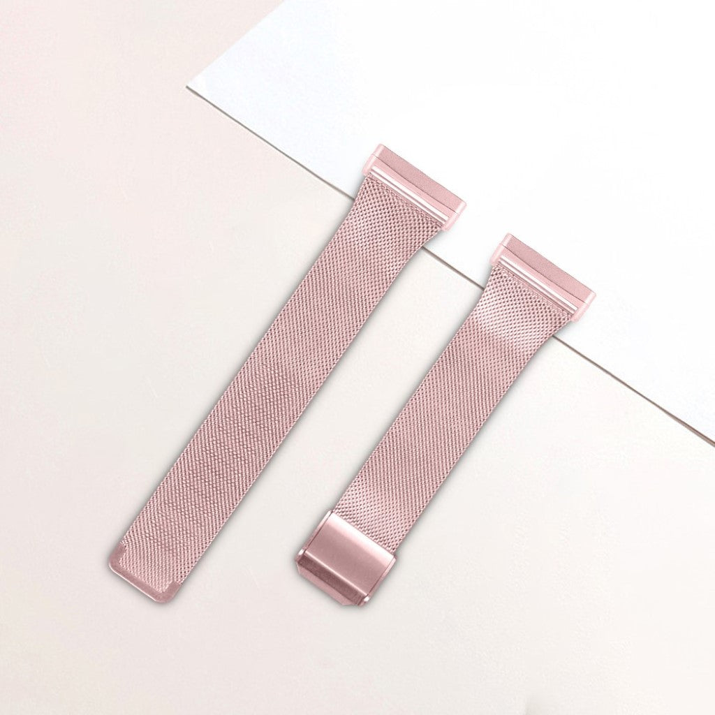 Meget holdbart Fitbit Versa 3 / Fitbit Sense Metal Rem - Pink#serie_4