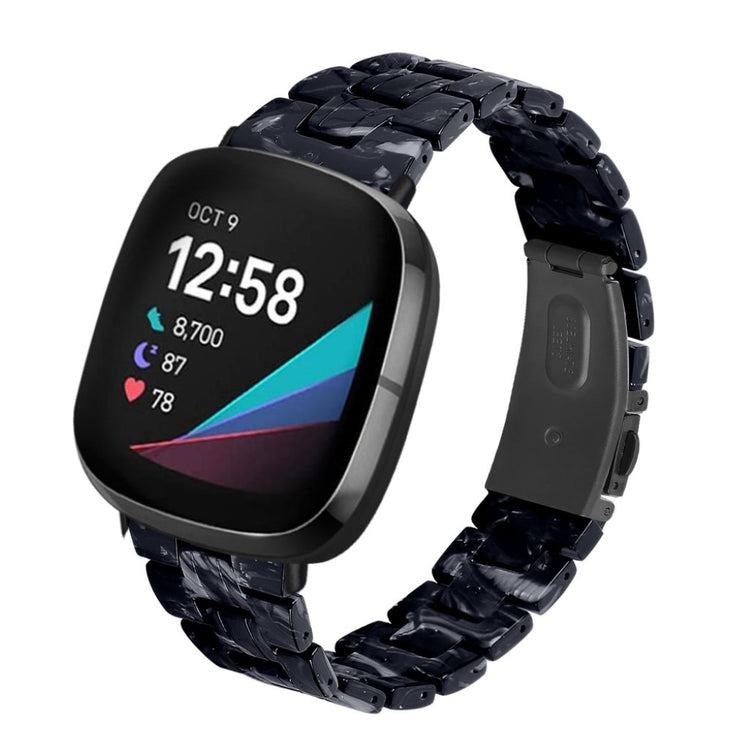 Vildt fint Fitbit Versa 3 / Fitbit Sense  Rem - Sort#serie_7