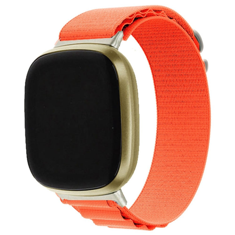 Super nydelig Fitbit Sense / Fitbit Versa 3 Nylon Rem - Orange#serie_1