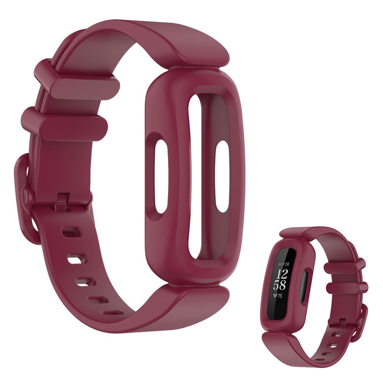 Komfortabel Fitbit Ace 3 / Fitbit Inspire 2 Silikone Rem - Rød#serie_5