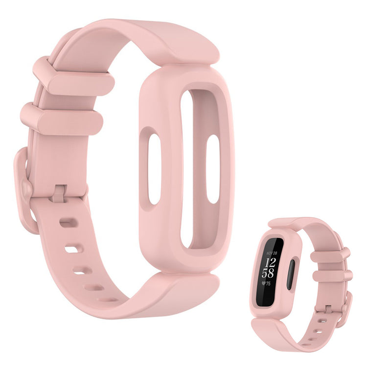 Komfortabel Fitbit Ace 3 / Fitbit Inspire 2 Silikone Rem - Pink#serie_8