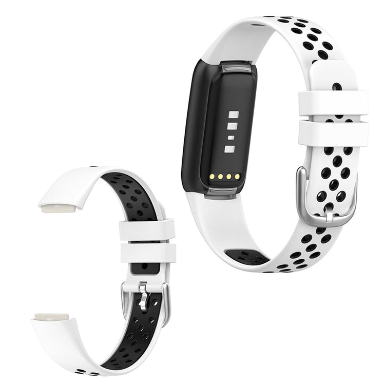 Helt vildt sejt Fitbit Luxe Silikone Rem - Hvid#serie_10