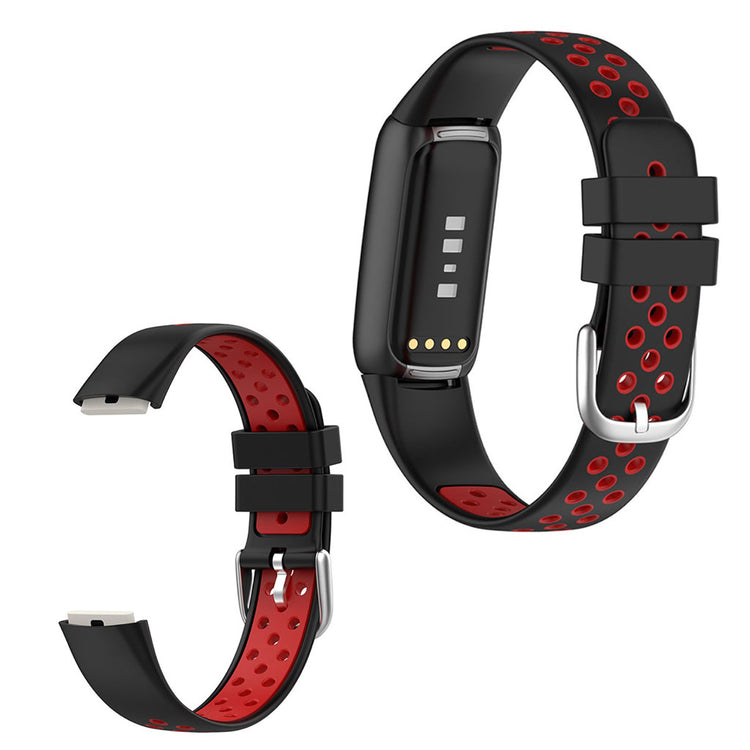 Helt vildt sejt Fitbit Luxe Silikone Rem - Rød#serie_6