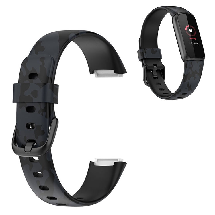 Klassisk Fitbit Luxe Silikone Rem - Størrelse: S - Sølv#serie_5