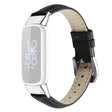 Opvallend stoer Fitbit Luxe Echt leer Bandje - Maat: L