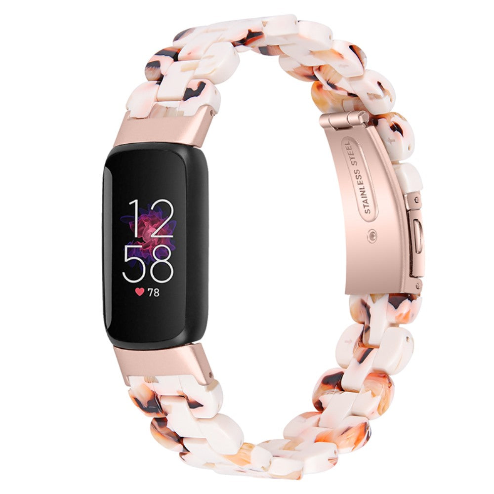 Meget elegant Fitbit Luxe Plastik Rem - Brun#serie_9