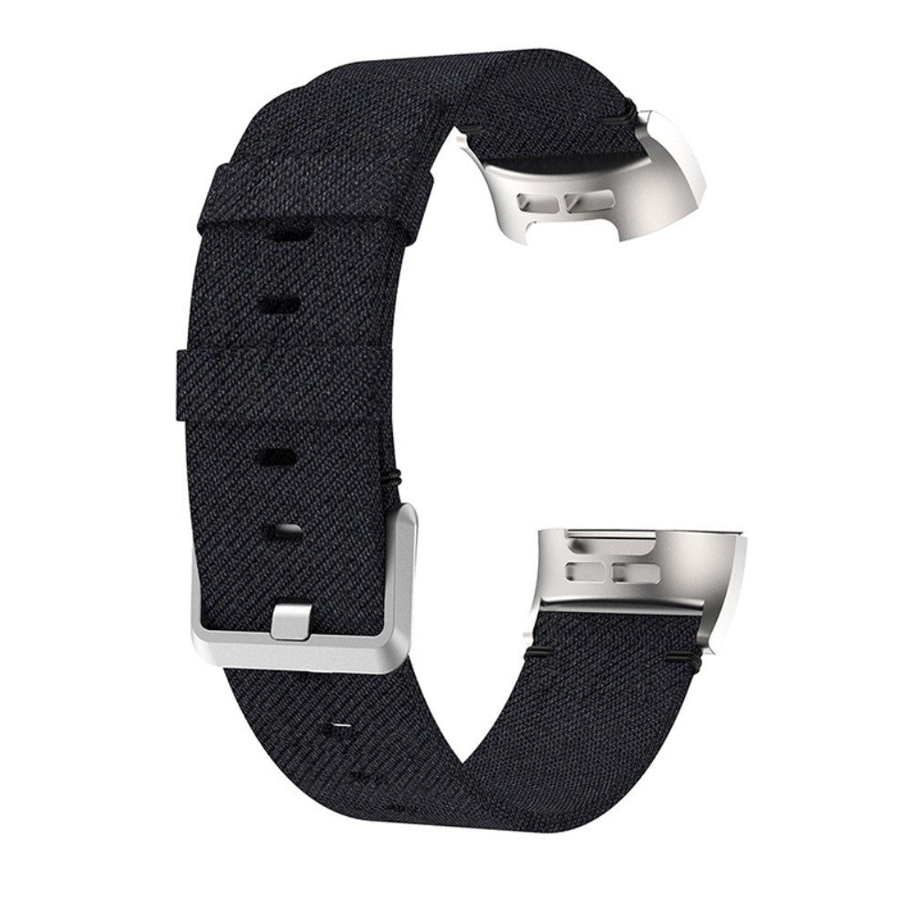 Rigtigt nydelig Fitbit Charge 5 Nylon Rem - Sort#serie_2