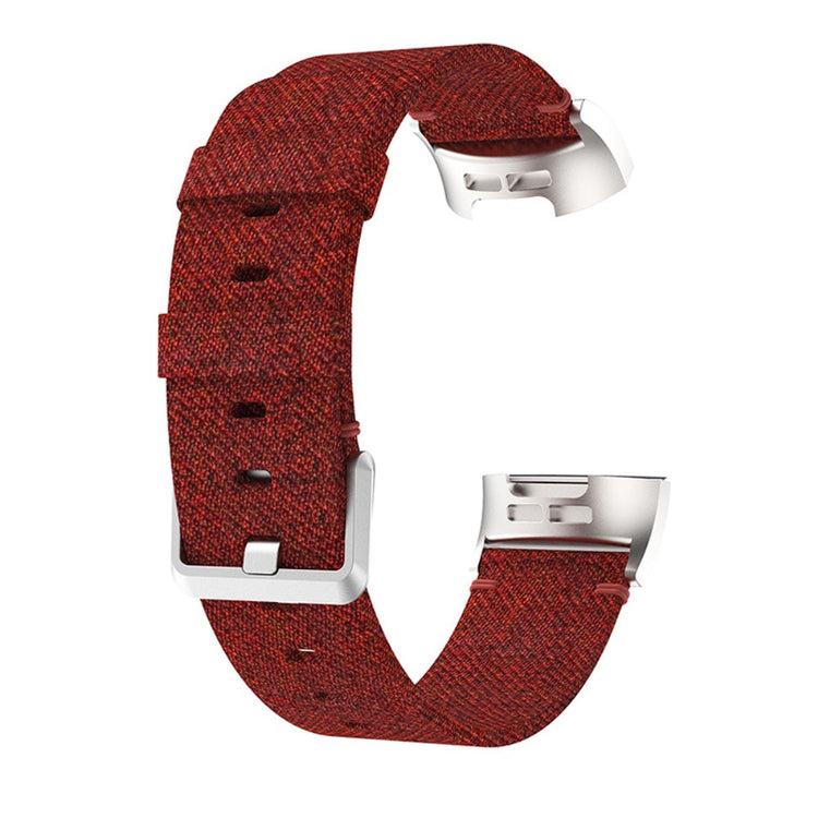 Rigtigt nydelig Fitbit Charge 5 Nylon Rem - Rød#serie_4