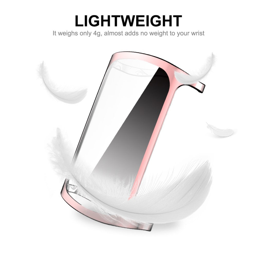 Mega Godt Fitbit Charge 5 Cover med Skærmbeskytter i Silikone - Pink#serie_5