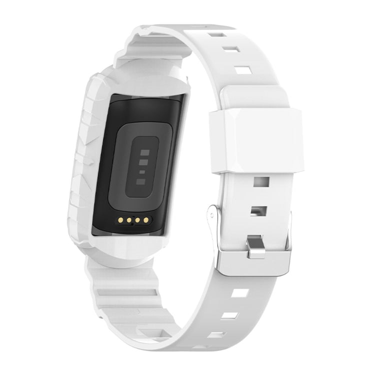 Helt vildt sejt Universal Fitbit Silikone Rem - Hvid#serie_2