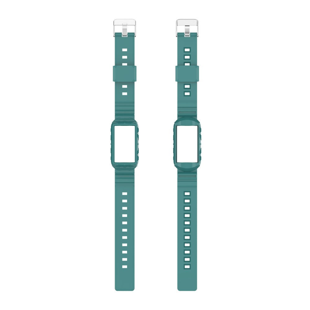 Vildt nydelig Universal Fitbit Silikone Rem - Grøn#serie_10