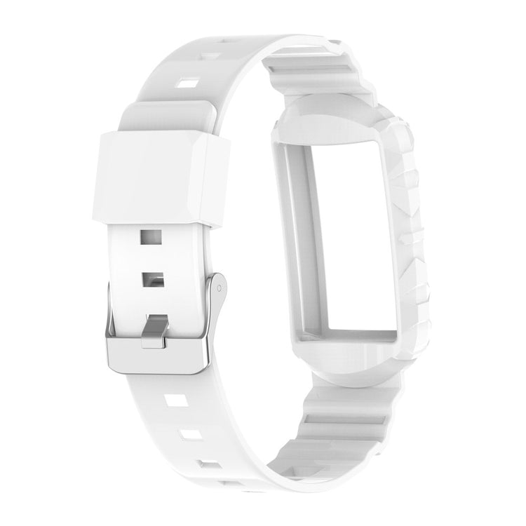 Vildt nydelig Universal Fitbit Silikone Rem - Hvid#serie_3