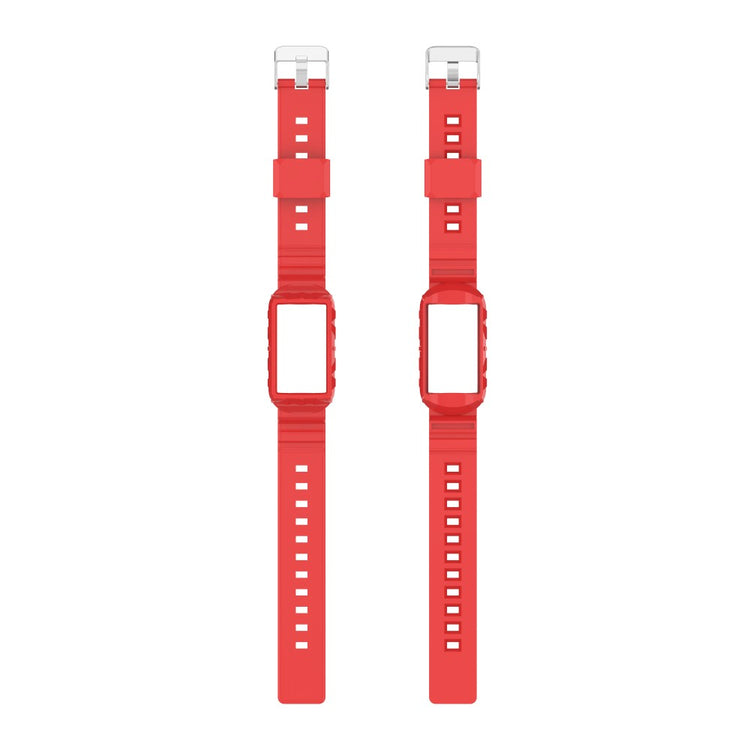 Vildt nydelig Universal Fitbit Silikone Rem - Rød#serie_5