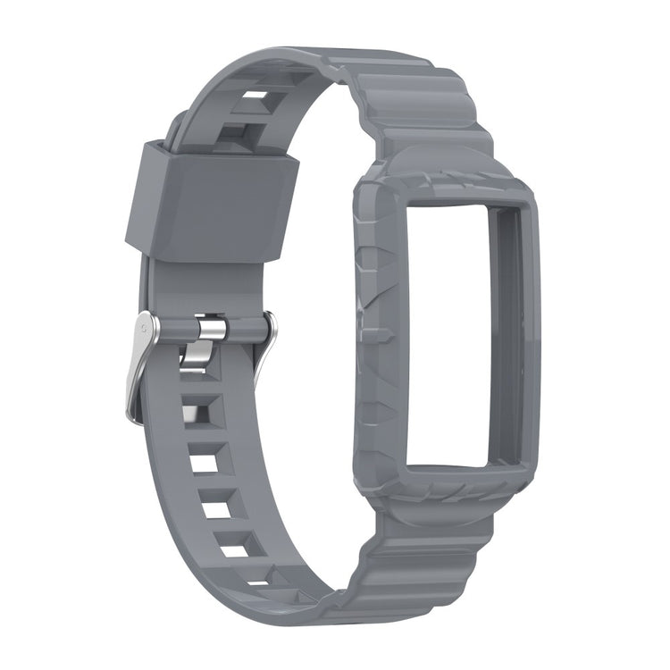 Vildt nydelig Universal Fitbit Silikone Rem - Sølv#serie_8