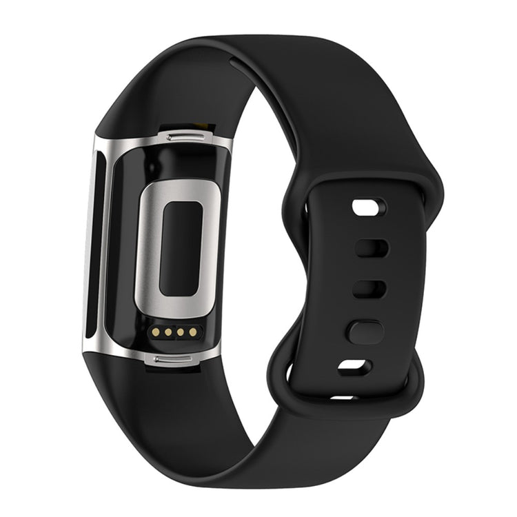 Sejt Fitbit Charge 5 Silikone Rem - Sort#serie_1