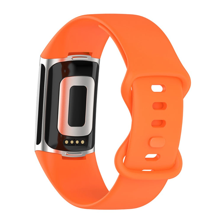Sejt Fitbit Charge 5 Silikone Rem - Orange#serie_9