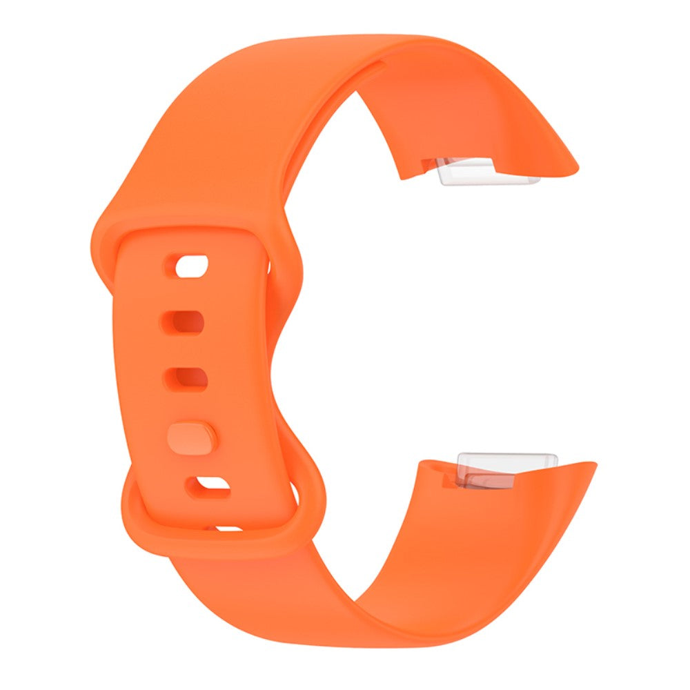 Komfortabel Fitbit Charge 5 Silikone Rem - Størrelse: S - Orange#serie_9