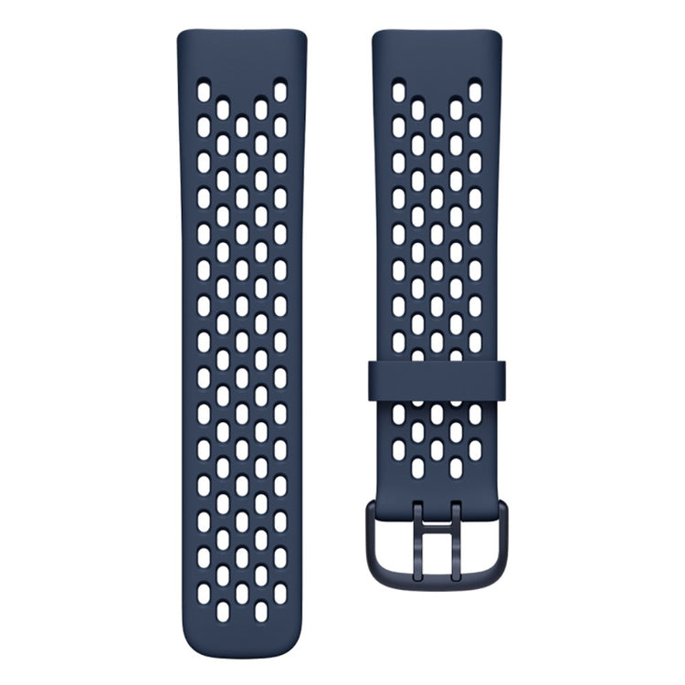 Rigtigt nydelig Fitbit Charge 5 Silikone Rem - Blå#serie_4