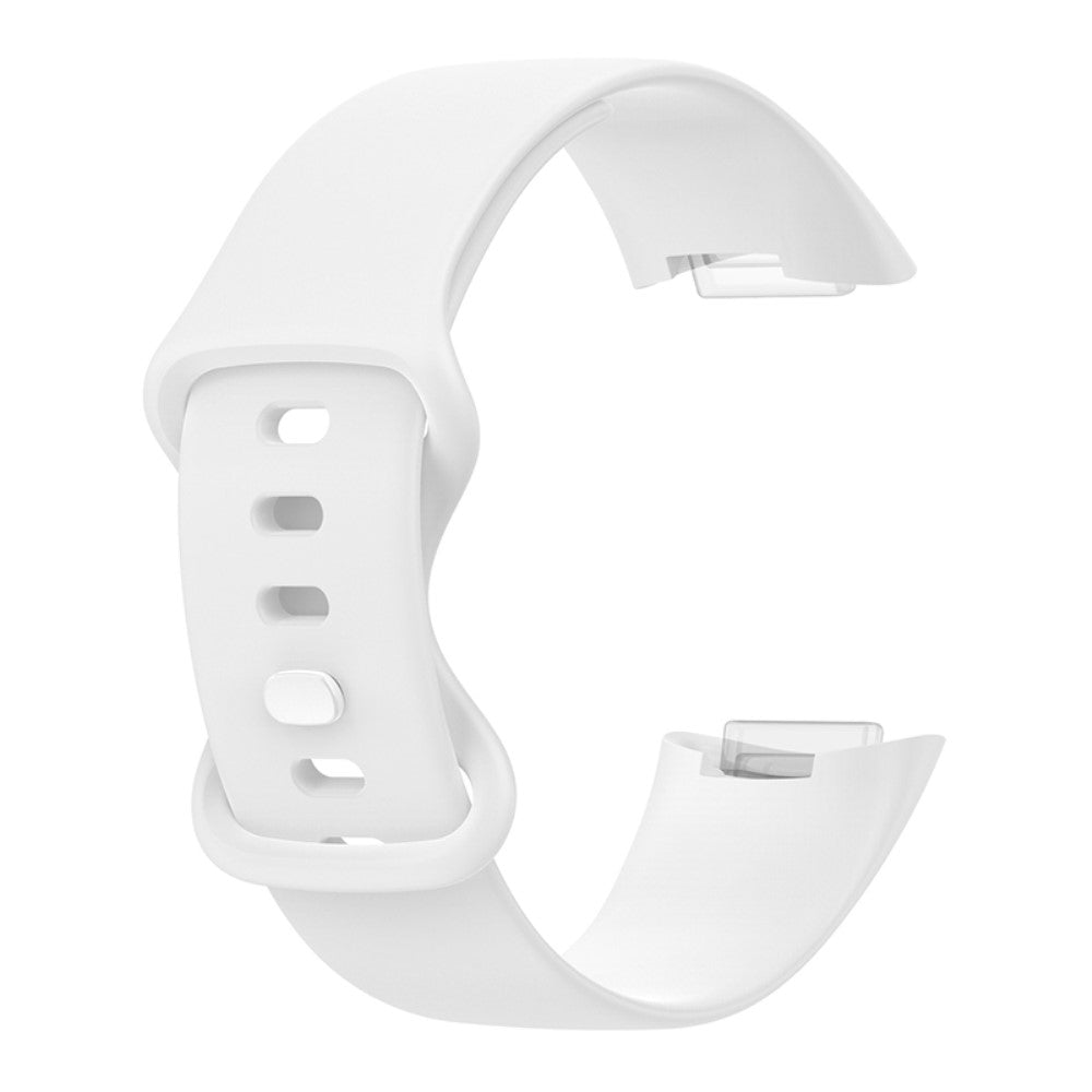 Vildt fint Fitbit Charge 5 Silikone Rem - Hvid#serie_1