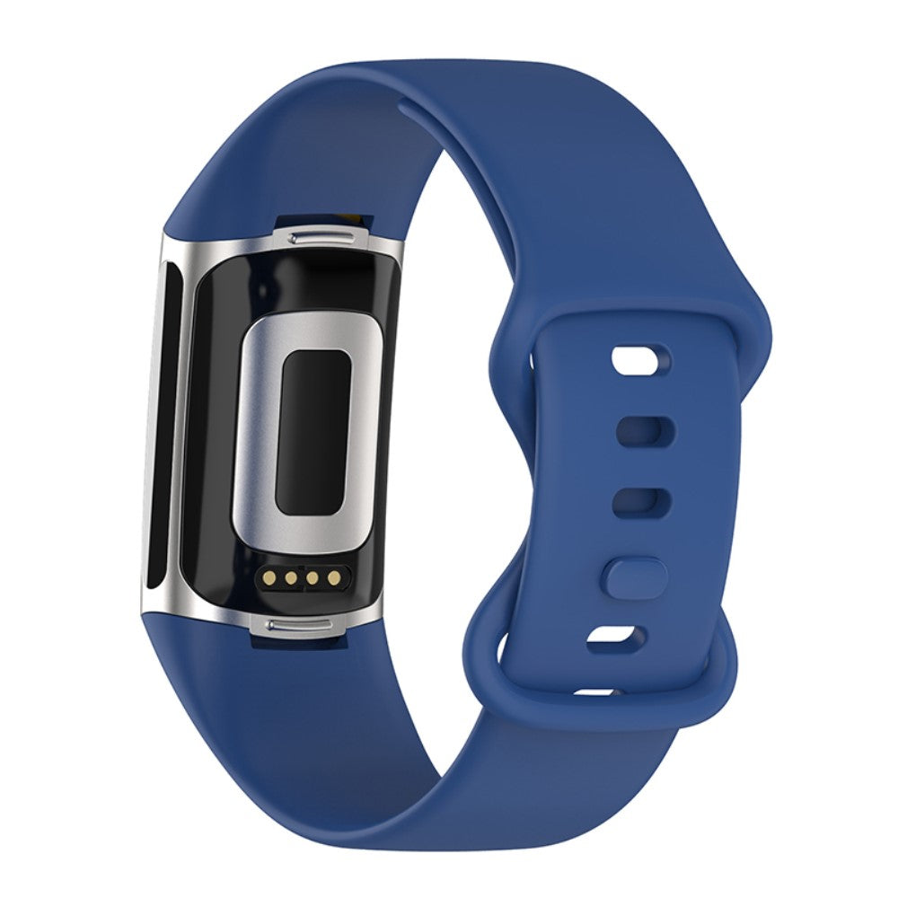 Helt vildt fed Fitbit Charge 5 Silikone Rem - Blå#serie_10