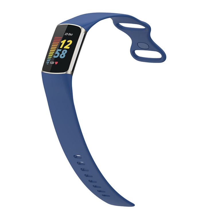 Helt vildt fed Fitbit Charge 5 Silikone Rem - Blå#serie_10
