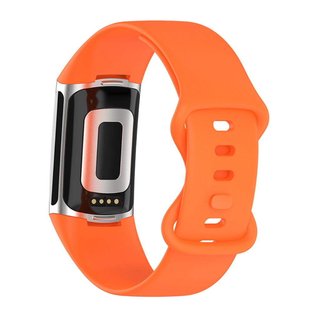 Helt vildt fed Fitbit Charge 5 Silikone Rem - Orange#serie_2