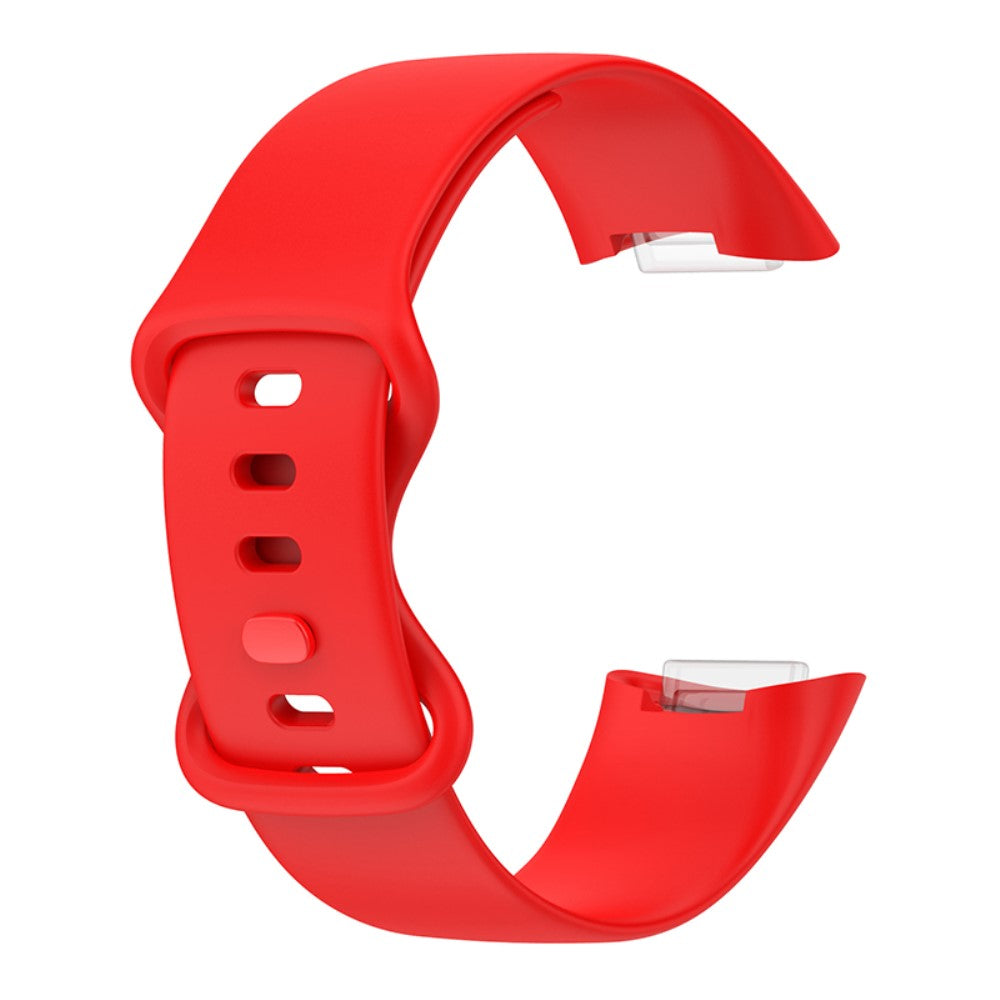Vildt fint Fitbit Charge 5 Silikone Rem - Rød#serie_5